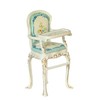 Dollhouse Victorian High Chair White 1:24 1.2cm JBM Nursery Baby