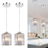 TISLYCO Crystal Pendant Lights - Kitchen Island Lighting, Mini Crystal