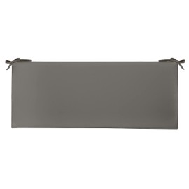 RSH DECOR Indoor Outdoor 3" Foam Bench Cushion with Ties, (51" x 18" x 3") Choose Color (Charcoal)