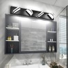 Aipsun 4 Lights Modern Black Vanity Light Up and Down