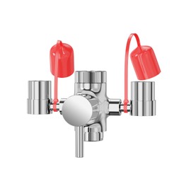 ARRISEA Eye Wash Station Faucet Mounted Emergency Sink Attachment Eye Wash Kit - Eye Wash Unit for Lab, Factory, Industry Site, Workshop, Office and Home