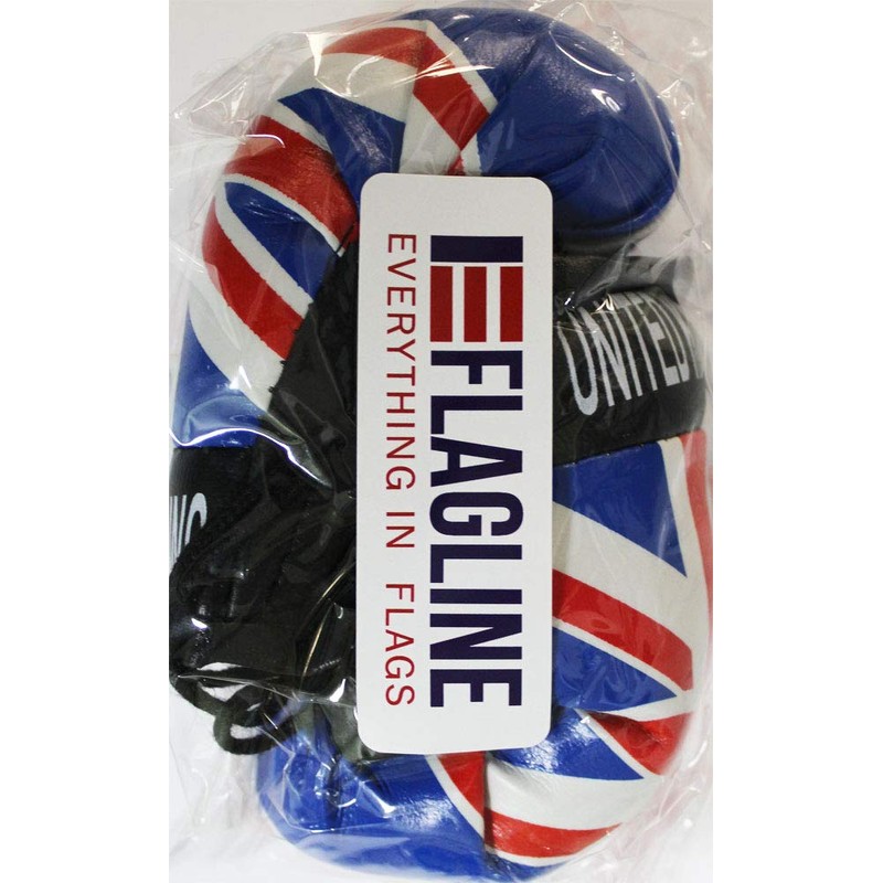 United Kingdom - Novelty Mini Boxing Gloves with Black Snap
