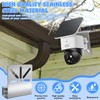 Kleemeiero Gutter Mount Stainless Steel Compatible with Eufy Security SoloCam