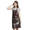 PU Kitchen Oil and Waterproof Aprons for Women with Pocket