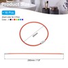 [PATIKIL] 16pcs 7.9" Length Wire Keychain Cable with Stainless Steel