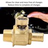 F110N Engine Oil Drain Valve with LC‑10 Lever Clip 3/8‑18