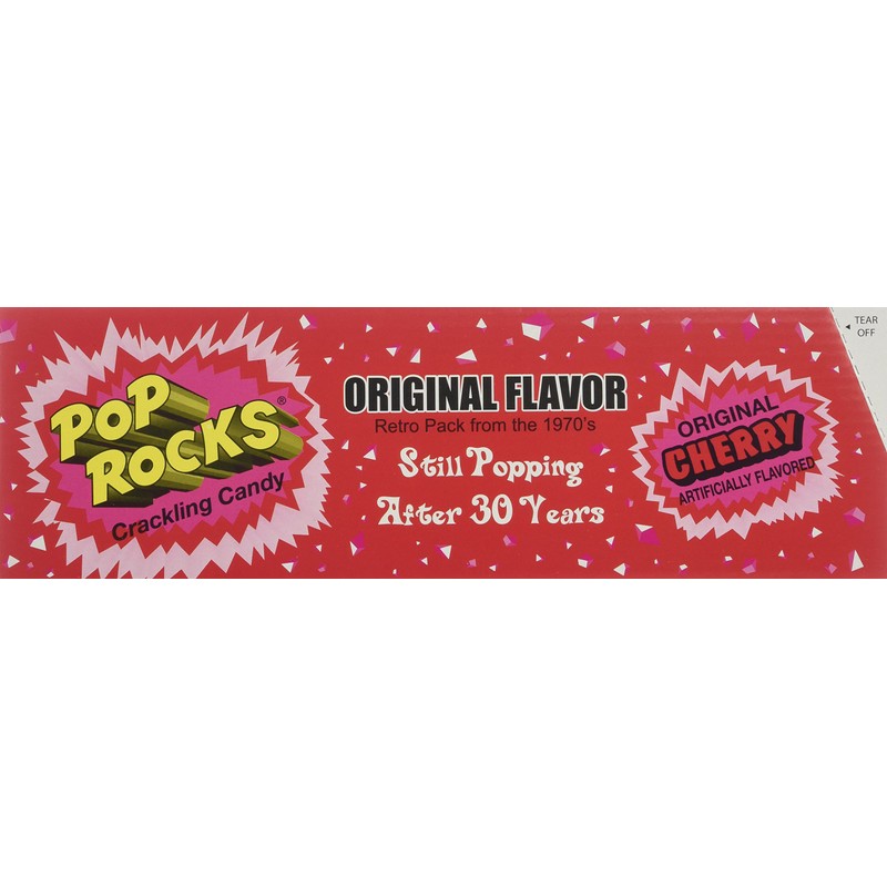 POP ROCKS Popping Candy, Cherry, 24 Count