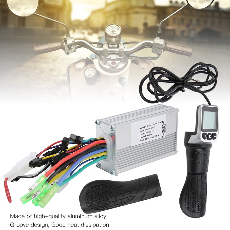 36V/48V 350W Brushless Controller with LCD and 124DX Half Twist
