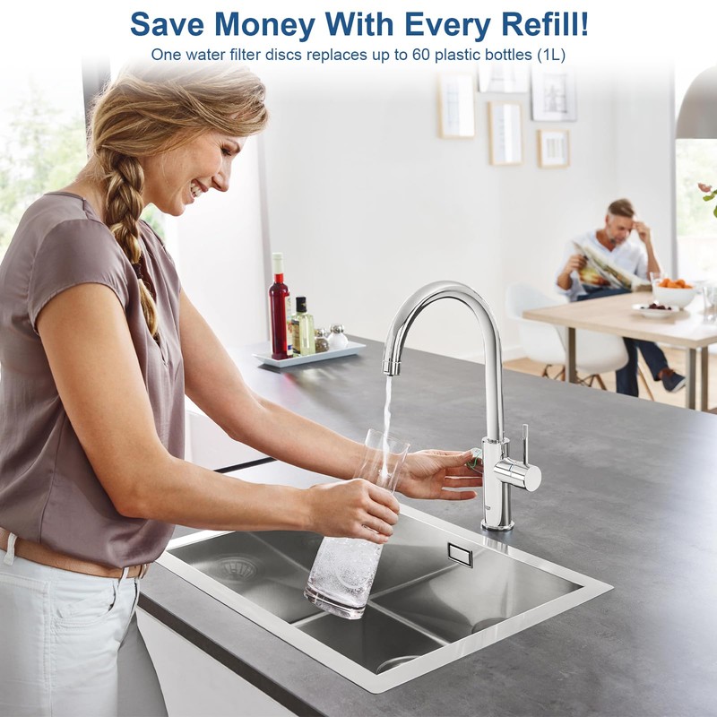 Kigniote Water Filter Disc for Brita Fill&Go Vital Water Filter