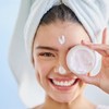 Paquete de 10 almohadillas cosméticas de algodón con cinta para