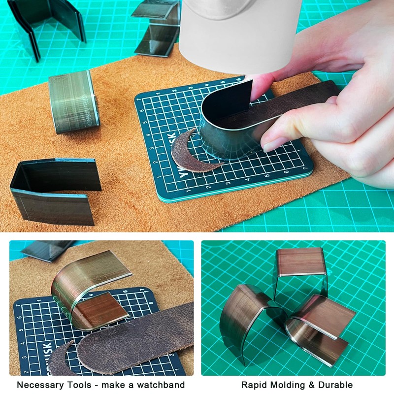 YKSPLUSK 18 Pieces Leather Cutting Dies Kit, Leather Corner Edge
