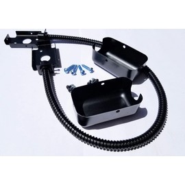 Armored Loop Power Transfer | Electrified Commercial Exit Doors | Door Wire Conduit | 20" | TUFF STRIKE (Black)