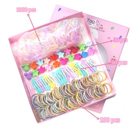 18 pieces Gift Set, Hair Accessories, Baby Little Girls, Hair Clips, Bows, Barrettes, Hairpins Set, Head Ornaments