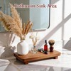 Wood Riser for Kitchen Counter,10" x 5" Walnut Farmhouse Pedestal