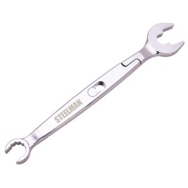 Steelman 4-in-1 Plumber's Wrench, for Angle Stops, Straight Stops, Compression Couplings, Faucet Nuts, Shower Heads, and Spigots (42570)