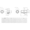 Inaba Denko Air Conditioner Piping Sub-material with Flare Union Nut