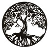 Tree of Life Round (Ebony Wood)