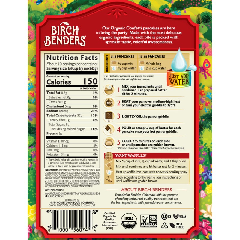 Birch Benders Pancake and Waffle Mix Variety: (Pack of 4)