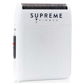 Supreme Trimmer Solo Mens Single Foil Shaver STF101 (150 Min Runtime) Cordless Powerful USB-C Mini Size Travel Razor for Barbers, & Home use | White