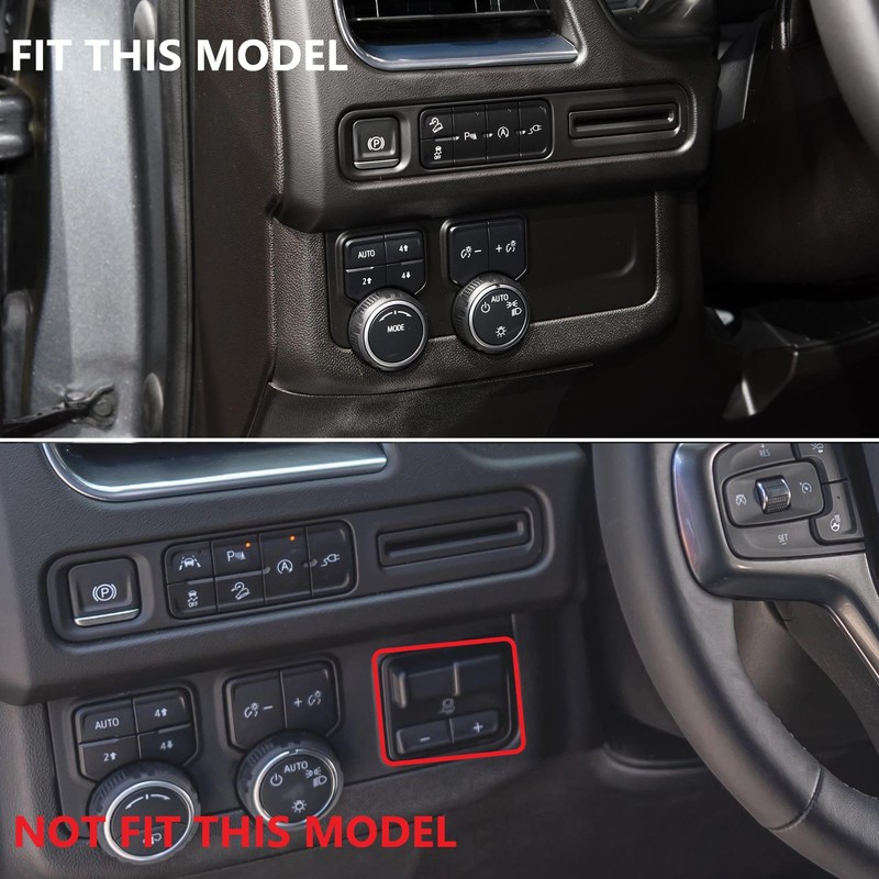 Fewshaw Carbon Fiber Side Console Headlight Switch Panel Cover Trim