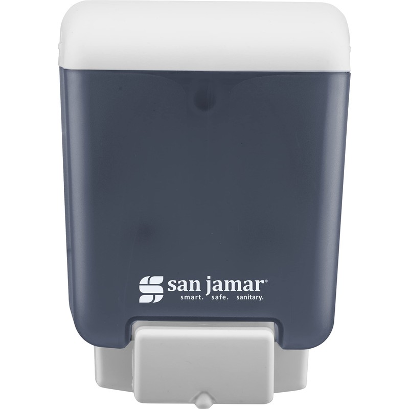 San Jamar Classic Plastic Manual Soap Dispenser, Hand Sanitizer Dispenser