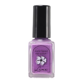 Orlando Water-Based Nail Lina Water Drop with Hot Water for Children, Water Soluble Nails, Quick Drying, Removable, Berry Purple, 0.4 fl oz (10 ml)