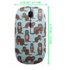 sanacci 2.4GHz USB Wireless Mouse, Funny Brown Otters Pattern, Ergonomic