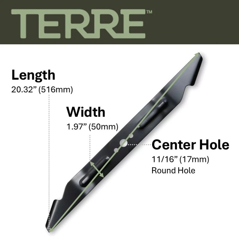 Terre Product Mulching Lawn Mower Blade 21” Deck EGO Power+