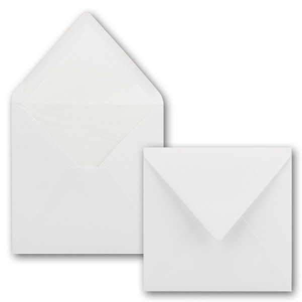 Neuser Colourful Square Envelopes, 16 x 16 cm, with White