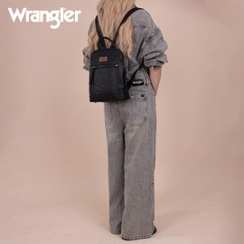 Wrangler Sling Backpack for Women Crossbody Bags for Women Travel WG186-9116BK