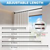 Tension Curtain Rod, 42 to 100 inch Adjustable Heavy Duty