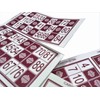 Genérico 600 Traditional Bingo Cards with 90 Balls (Bordeaux)