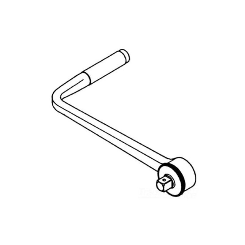 Ridgid 92202 Ratchet, 1/2 Drive 90 Degree