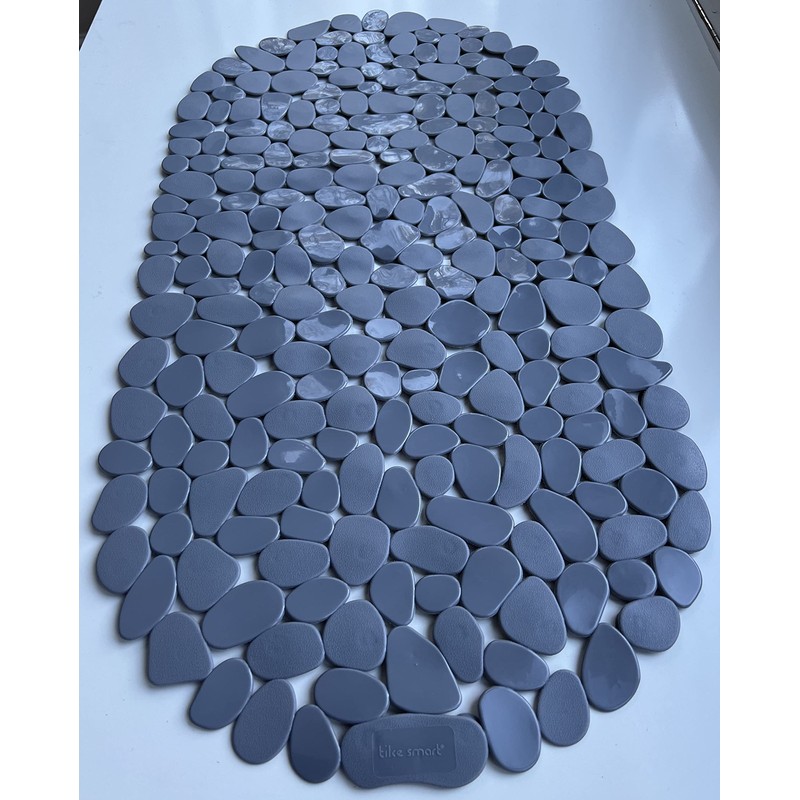“Pebbles” Non-Slip Bathtub & Shower Mat 27”x14” Oval - Non-Toxic