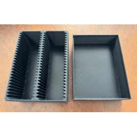 Storage Solutions 3DP Black Storage Box Holds 50x Fits Pamp & Other Precious Metal Assay Cards