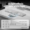 TK950 Wireless Typewriter Keyboard and Mouse Combo,104 Keys Retro Typewriter