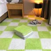 12 Pcs Shaggy Interlocking Foam Carpet Tiles - 12" x
