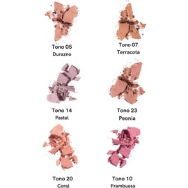 Set/Kit Rubor Blush en Polvo Para Rostro Bissú Nuevo (6 pzas)
