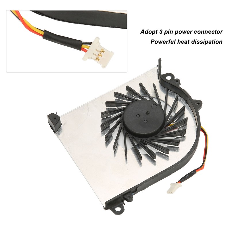 GS60 CPU Cooling Fan 3Pin Connector Durable Metal ABS Light