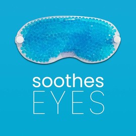 Gel Bead Heating Cooling Sleeping Mask Reusable Hot Cold Ice Pack Puffy Dry Eyes