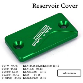 Motorcycle CNC Front Brake Fluid Reservoir Cover Cap Compatible To KX65 KX80 KX85 KX100 KX125 KX250 KX250F KX250 KX450F KLX300R KLX450R Dirt Bike Green