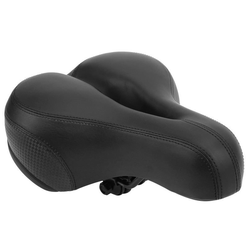 Mountain Bike Saddle Comfortable Microfiber Leather HollowCarved Spring Bike Saddle