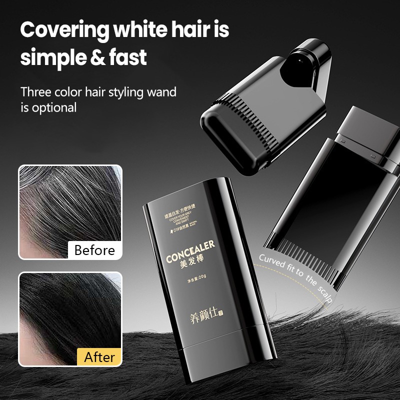 Waterproof Hair Dye Stick Sweat Proof Hair Dye Stick/Natural White