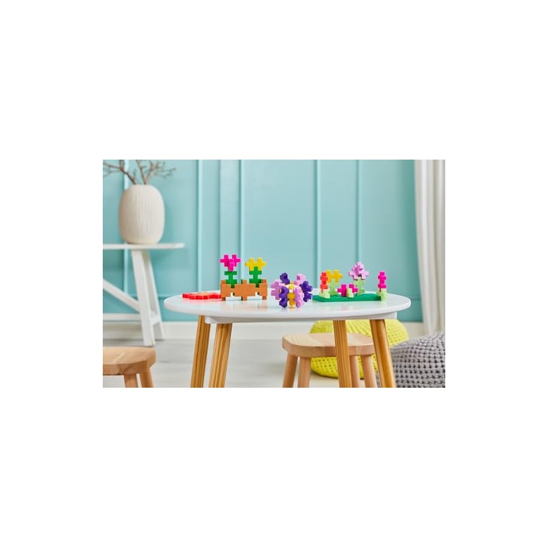 PLUS PLUS Big Activity Set, Flowers, 40 Piece - Construction