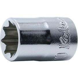Koken 3/8 inch (9.5 mm) SQ. Double Quadruple Socket 0.5 inch (13 mm) 3415M-13