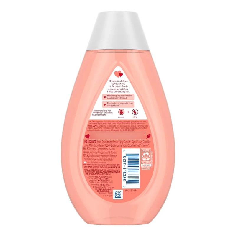 Shampoo Johnson's Baby Definición De Rizos 400 Ml, Paquete D