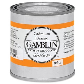 8 oz. Artists' Grade Oil Paints Color: Cadmlum Orange