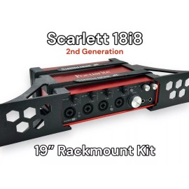 Iron Prints Rack Mount Kit for Scarlett 18i8 2nd Gen 19 Inch Rack 1.5U 4 Variations - 2U Full Solid