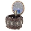 Vintage Music Box with 12 Constellations Rotating Goddess Twinkling LED