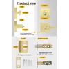 Goldenwarm Gold Exterior Door Lock Set with Deadbolt, Zinc Alloy